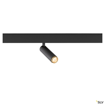 SLV GRIP! S, 48V Spot, deep & recessed track, zylindrisch, 2700K, 9.8 Watt, DALI, 29°, schwarz / gold