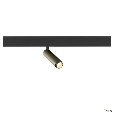 SLV GRIP! S, 48V Spot, deep & recessed track, zylindrisch, 3000K, 9.8 Watt, DALI, 29°, bronze / schwarz
