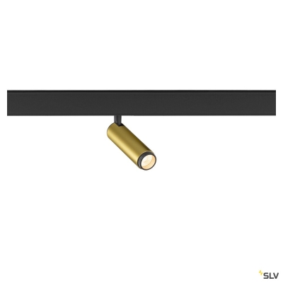 SLV GRIP! S, 48V Spot, deep & recessed track, zylindrisch, 2700K, 9.8 Watt, DALI, 29°, gold / schwarz
