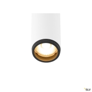 GRIP! S, Deckenaufbauleuchte, single, PHASE, 2700 K, 11 W, 29°, weiß / schwarz