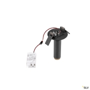 GRIP! S, Deckeneinbauleuchte, PHASE, 2700 K, 29°, IP20, zylindrisch, schwarz / gold