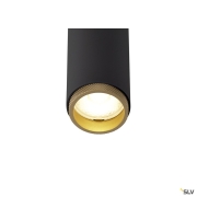GRIP! S, Deckeneinbauleuchte, PHASE, 3000 K, 29°, IP20, zylindrisch, schwarz / gold