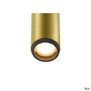 GRIP! S, Deckeneinbauleuchte, PHASE, 2700 K, 29°, IP20, zylindrisch, gold / schwarz