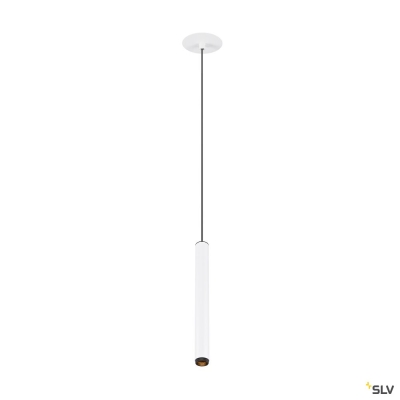 SLV GRIP! S, Pendelleuchte, PHASE, Pendellänge 200 cm, 2700 K, 29°, weiß / schwarz