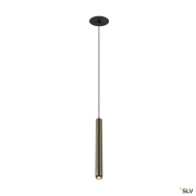 GRIP! S, Pendelleuchte, PHASE, Pendellänge 200 cm, 3000 K, 29°, bronze / schwarz