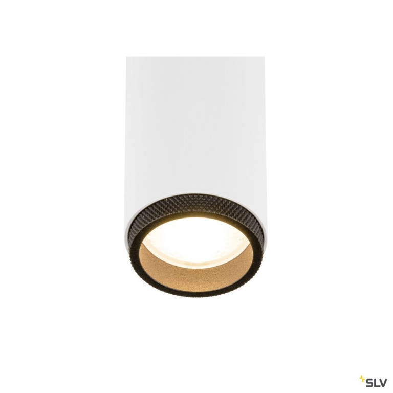 SLV GRIP! M, Deckenaufbauleuchte, single, PHASE, 2700 K, 14 W, 42°, weiß / schwarz