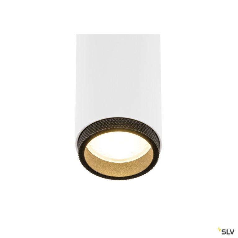 SLV GRIP! M, Deckenaufbauleuchte, single, PHASE, 3000 K, 14 W, 42°, weiß / schwarz