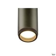 GRIP! M, Deckeneinbauleuchte, PHASE, 3000 K, 42°, IP20, zylindrisch, bronze / schwarz