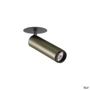 GRIP! M, Deckeneinbauleuchte, PHASE, 3000 K, 42°, IP20, zylindrisch, bronze / schwarz