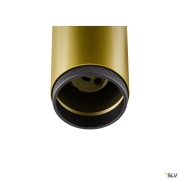 GRIP! L, SPOT CL, single, QPAR51, Deckenaufbauleuchte, zylindrisch, 1 x max. 6 Watt, gold / schwarz