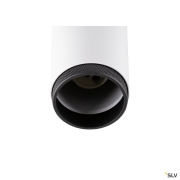 GRIP! L, SPOT CL, double, QPAR51, Deckenaufbauleuchte, zylindrisch, 2 x max. 6 Watt, weiß /schwarz