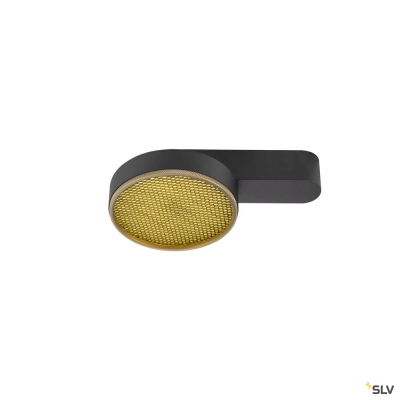 SLV GRIP! FLAT, Deckenaufbauleuchte, PHASE, 2700/3000 K, 15 W, schwarz / schwarz