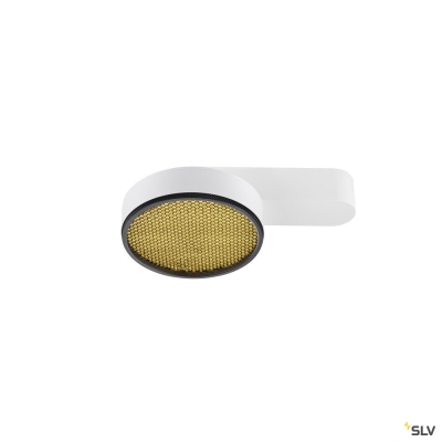 SLV GRIP! FLAT, Deckenaufbauleuchte, PHASE, 2700/3000 K, 15 W, weiß / schwarz