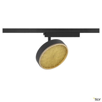 SLV GRIP! FLAT, 1~Spot, PHASE, rund, 2700/3000 K, 16 W, schwarz / gold