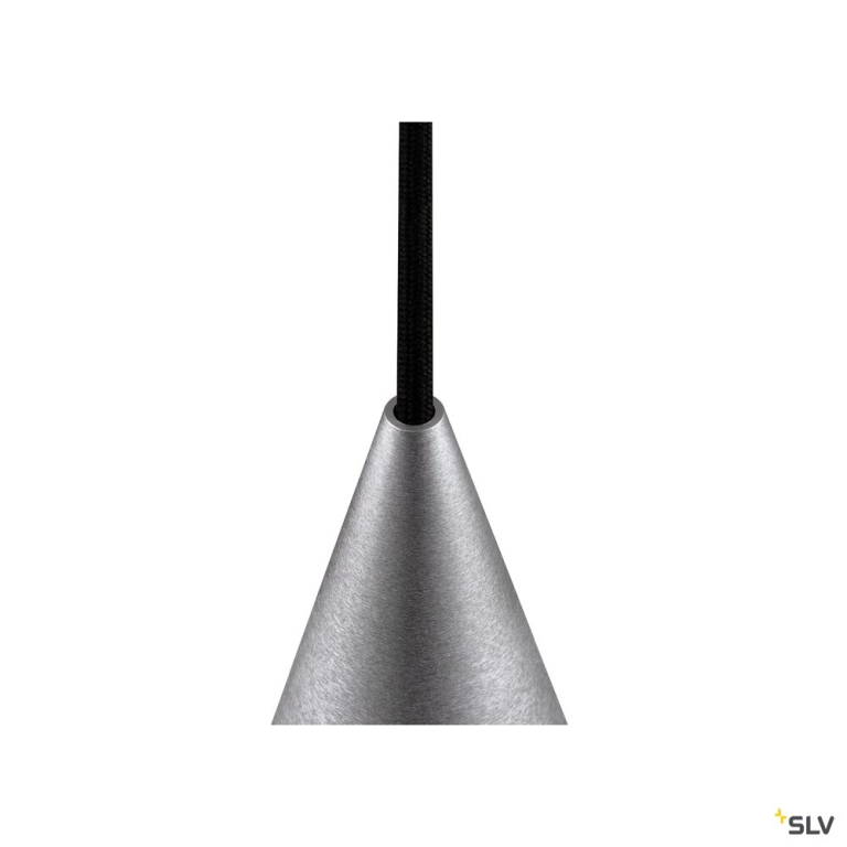 SLV MAGICO 20, Pendelleuchte, E27, Pendellänge 180 cm, 1 x max. 10 W, aluminium