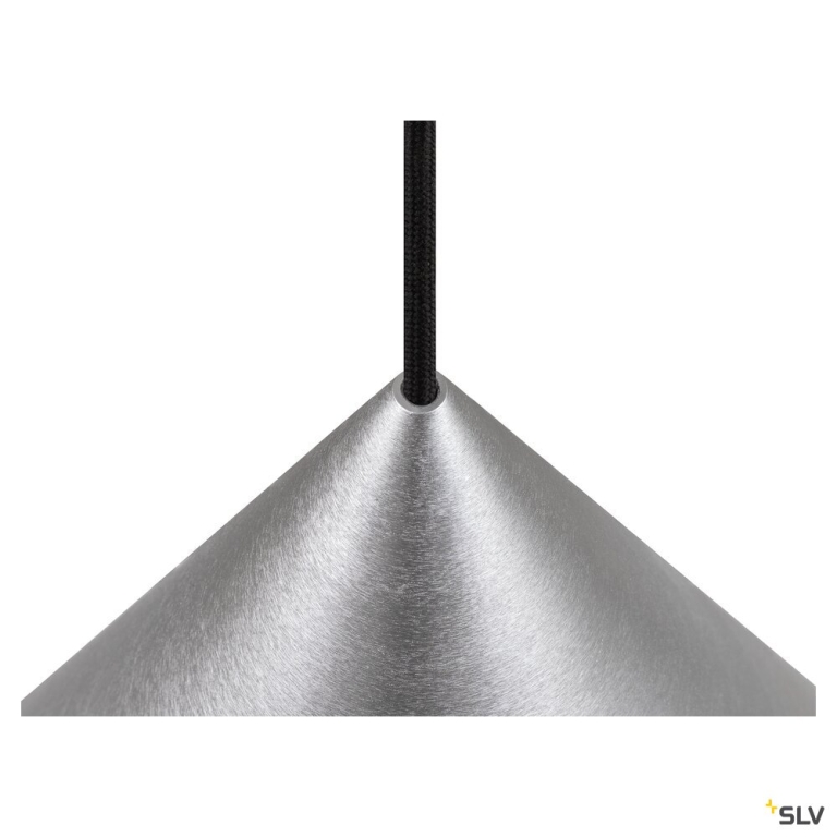 SLV MAGICO 38, Pendelleuchte, E27, Pendellänge 180 cm, 1 x max. 10 W, aluminium