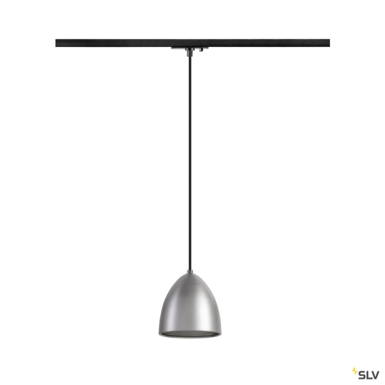 SLV PARA CONE 14, Pendelleuchte für 1 Phasen System, GU10, aluminium