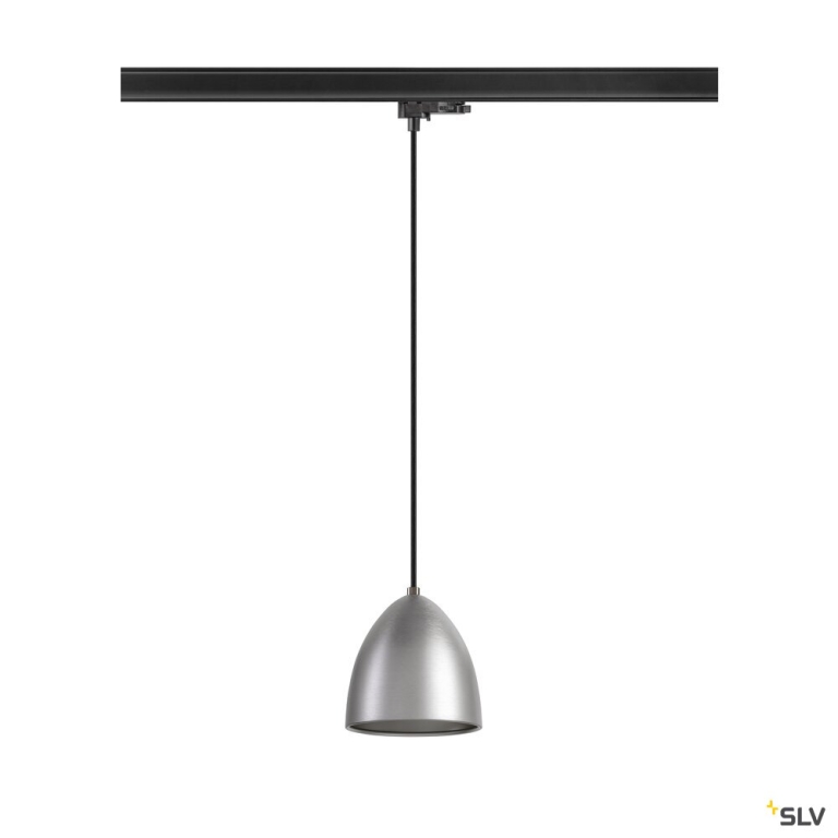 SLV PARA CONE 14, Pendelleuchte für 3 Phasen System, GU10, aluminium