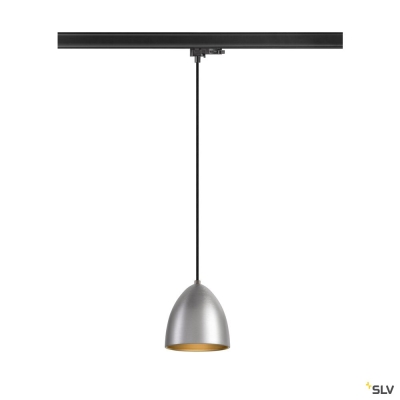 SLV PARA CONE 14, Pendelleuchte für 3 Phasen System, GU10, aluminium