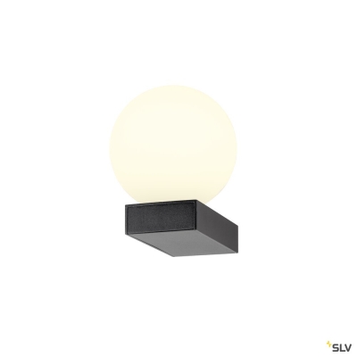 SLV SUN WL, UP, G9, Wandaufbauleuchte, rund, 1 x max. 5 W, IP20, schwarz
