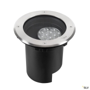 DASAR® L, Bodeneinbauleuchte, asymmetrisch, 3000K, 70°/40°, IP65/IP67, rund, edelstahl / schwarz