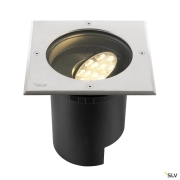 DASAR® L, Bodeneinbauleuchte, asymmetrisch, 3000K, 70°/40°, IP65/IP67, quadratisch, edelstahl / schwarz