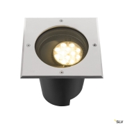 DASAR® L, Bodeneinbauleuchte, asymmetrisch, 3000K, 70°/40°, IP65/IP67, quadratisch, edelstahl / schwarz