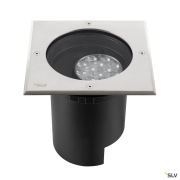 DASAR® L, Bodeneinbauleuchte, asymmetrisch, 3000K, 70°/40°, IP65/IP67, quadratisch, edelstahl / schwarz