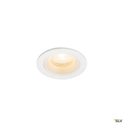 SLV NUMINOS® XS, Deckeneinbauleuchte, 2700 K, 20°, IP20, rund, weiß