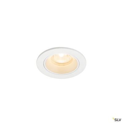 SLV NUMINOS® XS, Deckeneinbauleuchte, 2700 K, 40°, IP20, rund, weiß