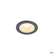 NUMINOS® XS, Deckeneinbauleuchte, 3000 K, 55°, IP20, rund, schwarz / weiß