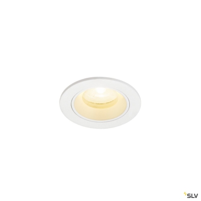 SLV NUMINOS® XS, Deckeneinbauleuchte, 3000 K, 20°, IP20, rund, weiß