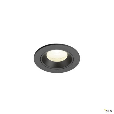 SLV NUMINOS® XS, Deckeneinbauleuchte, 4000 K, 20°, IP20, rund, schwarz