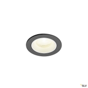 NUMINOS® XS, Deckeneinbauleuchte, 4000 K, 20°, IP20, rund, schwarz / weiß