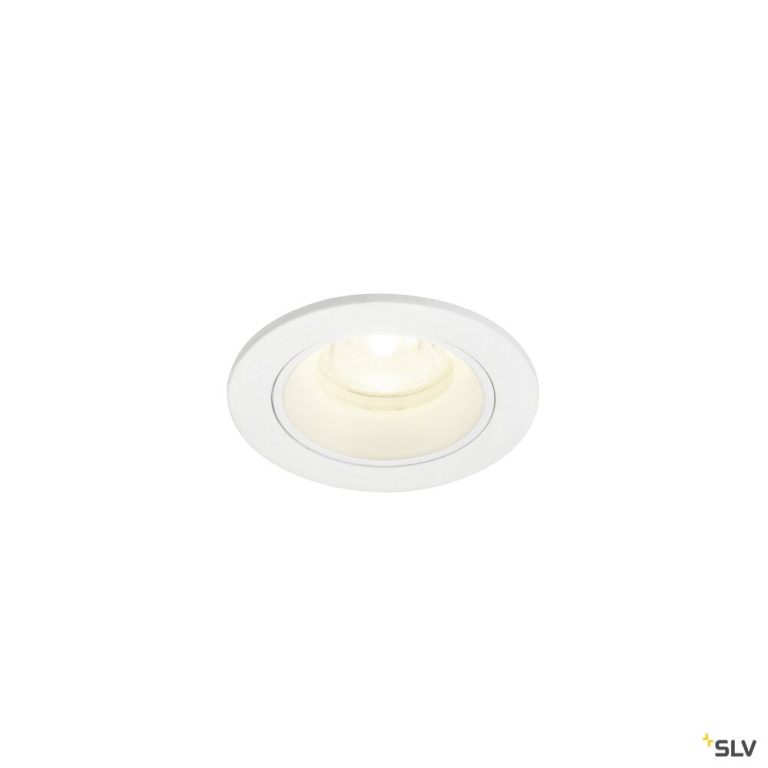 SLV NUMINOS® XS, Deckeneinbauleuchte, 4000 K, 40°, IP20, rund, weiß