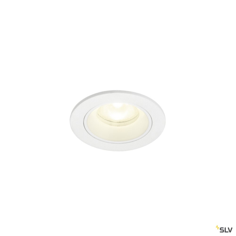 SLV NUMINOS® XS, Deckeneinbauleuchte, 4000 K, 55°, IP20, rund, weiß
