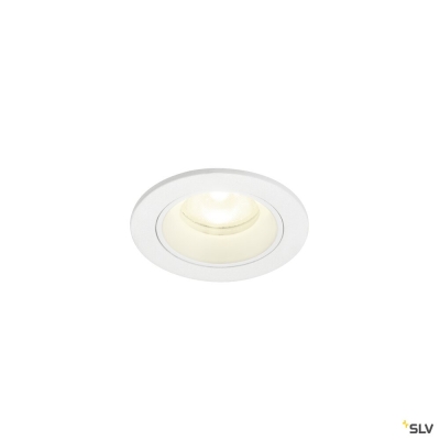 SLV NUMINOS® XS, Deckeneinbauleuchte, 4000 K, 55°, IP20, rund, weiß