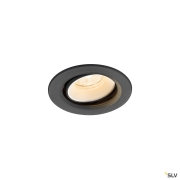 NUMINOS® MOVE XS, Deckeneinbauleuchte, 2700 K, 20°, IP20, rund, schwarz / weiß