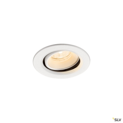 SLV NUMINOS® MOVE XS, Deckeneinbauleuchte, 2700 K, 20°, IP20, rund, weiß