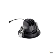 NUMINOS® MOVE XS, Deckeneinbauleuchte, 3000 K, 55°, IP20, rund, schwarz / weiß