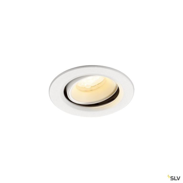 SLV NUMINOS® MOVE XS, Deckeneinbauleuchte, 4000 K, 40°, IP20, rund, weiß