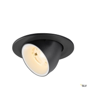 NUMINOS® GIMBLE S, Deckeneinbauleuchte, 2700 K, 20°, IP20, rund, schwarz / weiß