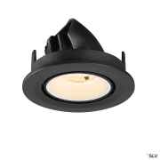NUMINOS® GIMBLE S, Deckeneinbauleuchte, 2700 K, 20°, IP20, rund, schwarz / weiß
