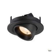 NUMINOS® GIMBLE S, Deckeneinbauleuchte, 2700 K, 40°, IP20, rund, schwarz