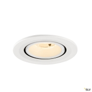 NUMINOS® GIMBLE S, Deckeneinbauleuchte, 2700 K, 20°, IP20, rund, weiß