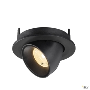 NUMINOS® GIMBLE S, Deckeneinbauleuchte, 3000 K, 40°, IP20, rund, schwarz