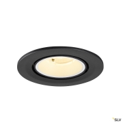 NUMINOS® GIMBLE S, Deckeneinbauleuchte, 3000 K, 40°, IP20, rund, schwarz / weiß