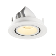 NUMINOS® GIMBLE S, Deckeneinbauleuchte, 3000 K, 40°, IP20, rund, weiß