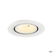 NUMINOS® GIMBLE S, Deckeneinbauleuchte, 3000 K, 55°, IP20, rund, weiß