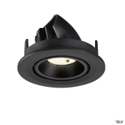 NUMINOS® GIMBLE S, Deckeneinbauleuchte, 4000 K, 20°, IP20, rund, schwarz